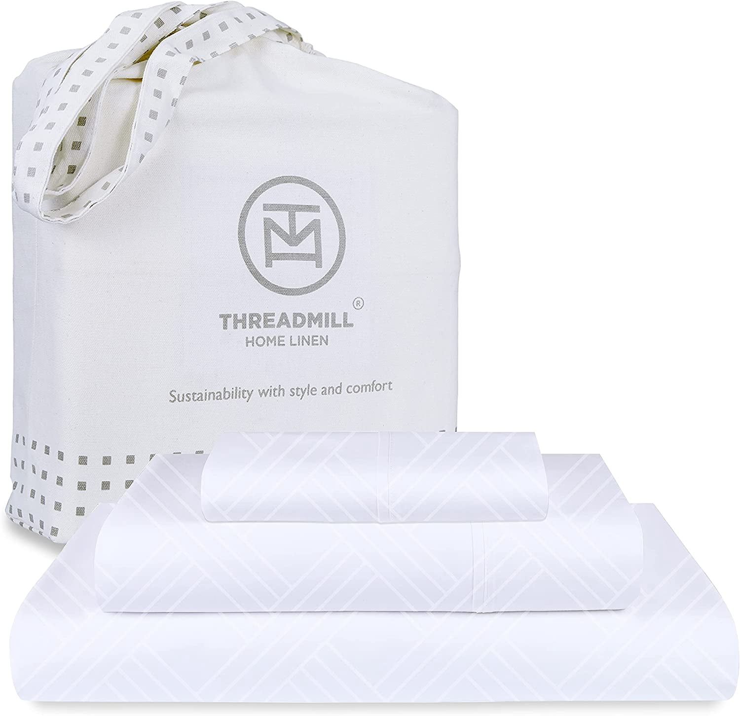 Threadmill Luxury 100 Cotton Full BedSheets 800 Thread Count