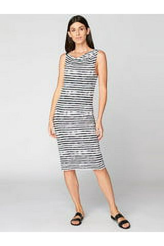 INK STRIPE Women's Lara Sleeveless Sheath Dress , M