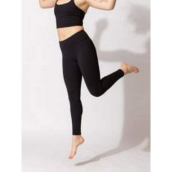 Threads 4 Thought JET BLACK Women's Moto Skinny Legging XS