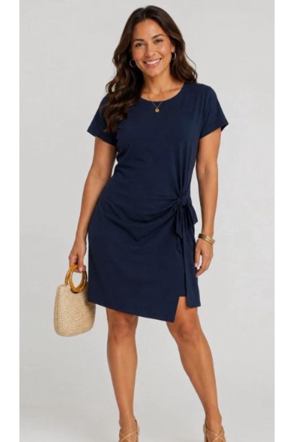 Wrap Dress, Short Sleeve, Women's