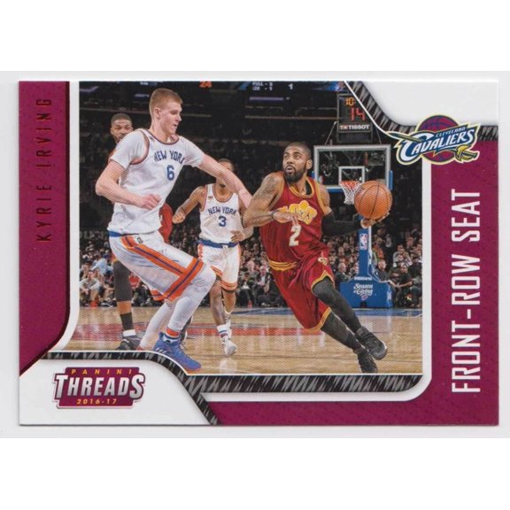 Threads Front-Row Seat Red #21 Parallel Insert Kyrie Irving Cavaliers Panini NBA Basketball Card Cleveland Cavaliers NBA Basketball Trading Card