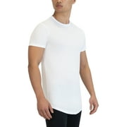 Threads Mens, Ultra-Soft Crewneck T-Shirt, Moisture Wicking, Anti-Odor, 2-Pack, Classic White