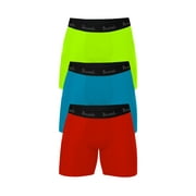 Threads Men's Underwear, 6" Ultra-Soft Performance Boxer Briefs, Moisture Wicking, Anti-Odor, 3-Pack