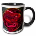 thumbnail image 1 of 3drose, Threads of Red Yarn in a Ceramic Bowl on a Wooden Table, 15oz Two-tone Black Mug, 1 of 6