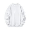 thumbnail image 1 of Thredzr Boys Red Sweatshirt Basic Shirts Oversized Crewneck Sport Solid Color Boy Girl Sweatshirts Round Neck Long Sleeve Pullover White 160, 1 of 3