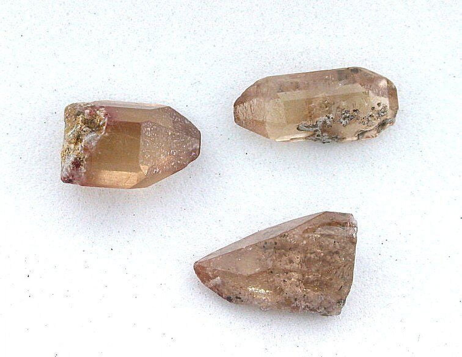 Three 1/2 - 3/5 Inch Golden Topaz San Luis Potosi Mexico RARE Specimen ...