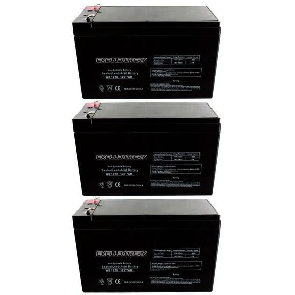 Three 12V 7AH 12 Volt 7Ah UB1270 APC RBC17 LS700 SLA Scooter Battery **