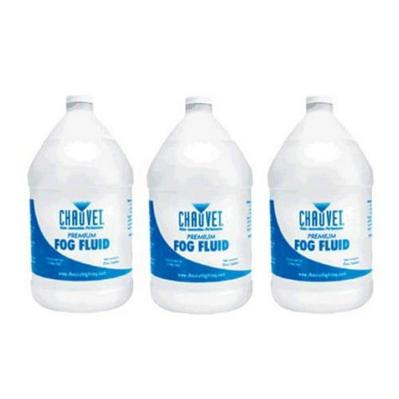 Three (3) Chauvet DJ Non-Staining Fj-U Fogger Smoke Machine Juice Fluid 1 Gal