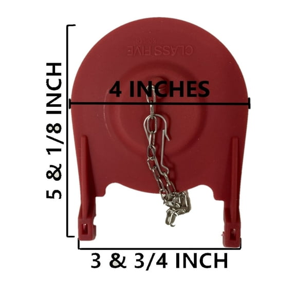 Kohler Class Five Red Rubber Flapper for Two-Piece Toilets, Large 3.75-inch Wingspan