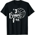 thumbnail image 1 of Three 3's Biggest Fan Shirt Volleyball Mom Volleyball Dad, 1 of 3