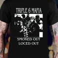 thumbnail image 1 of Three 6 Mafia Rapper T-shirt Black Short Sleeve All sizes S-5Xl Unisex JM726, 1 of 5