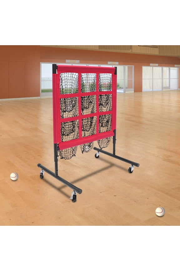 Three Adjustable Height Nine-grid Design Baseball Training Net Professional And Practical Training Net