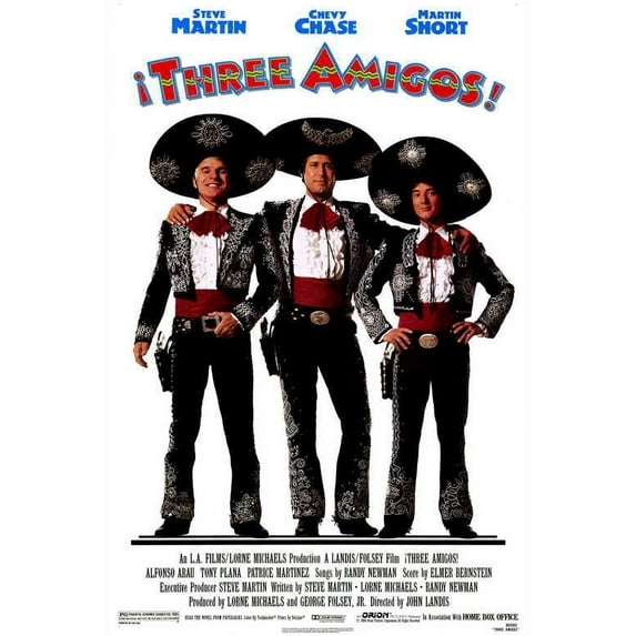 Three Amigos Movie POSTER 27" x 40" Style A