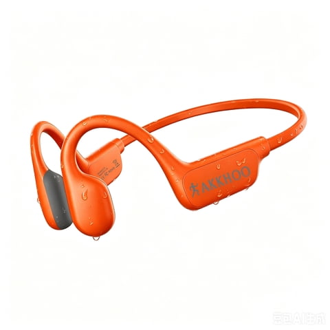AKKHOO Open Ear Bone Conduction Headphones, Wireless Bluetooth Sports Headphones with ENC Mic, 12H Playtime, IPX6 Waterproof Running Headphones for Gym, Outdoor