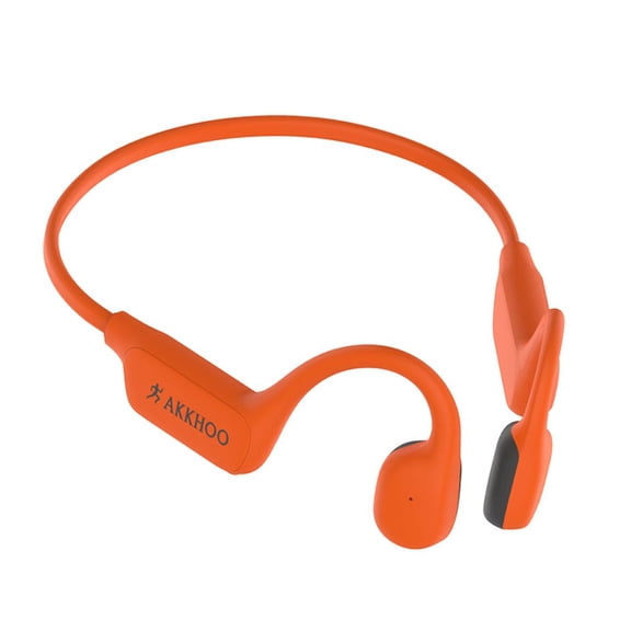 AKKHOO Bone Conduction Headphones, Open Ear Wireless Bluetooth Headset with Mic, 18H Playtime IPX6 Sweatproof for Running, Cycling, Gym