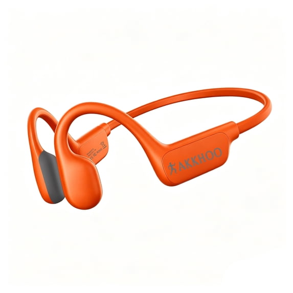 AKKHOO Bone Conduction Headphones,Bluetooth 5.4 Open Ear Design,Rich Clear Stereo Sound,12H Playtime,Secure & Comfort Fit,IPX6 Waterproof Sports Headphones for Running, Cycling, Walking