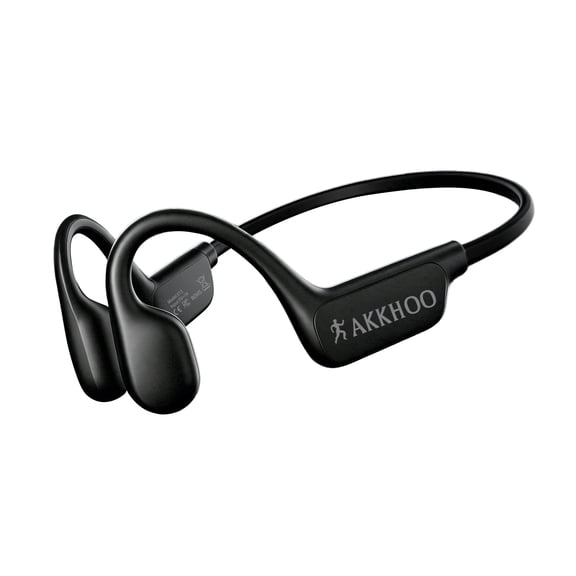 AKKHOO Open Ear Bone Conduction Headphones, Wireless Bluetooth Sports Headphones with ENC Mic, 12H Playtime, IPX6 Waterproof Running Headphones for Gym, Outdoor