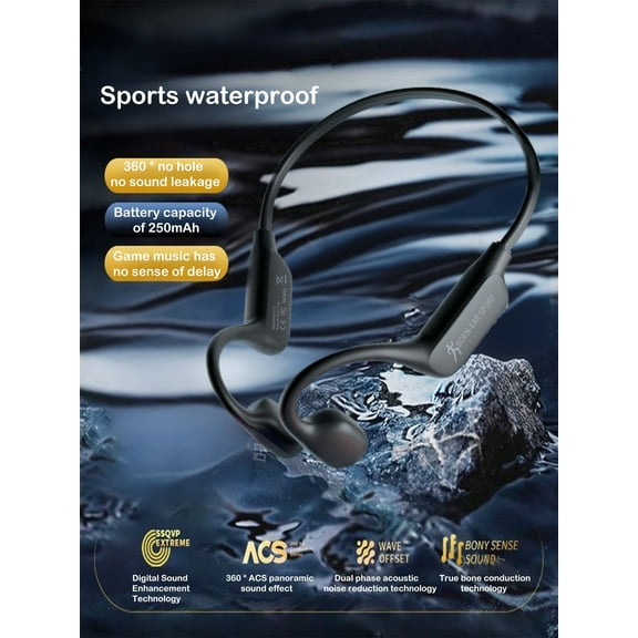 Three Anti Process Bone Conduction Wireless Headset, High Battery Life, ENC Noise Reduction Function