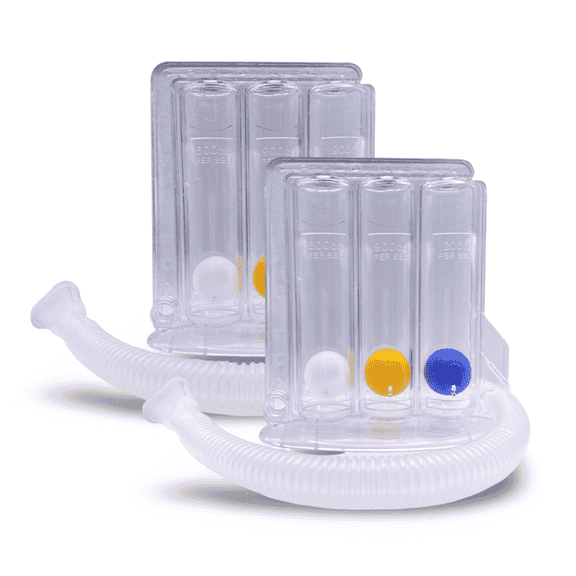 Three-Ball Respiratory Muscle Exerciser Trainer, 2-Pack