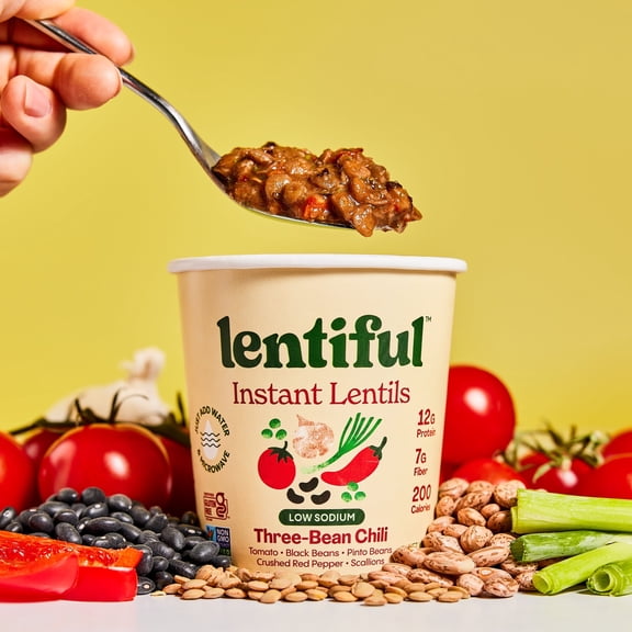Low Sodium Three-Bean Chili Instant Lentils 8-Pack