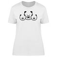 thumbnail image 1 of Three Bear Faces T-Shirt Women -Image by Shutterstock, Female x-Large, 1 of 2