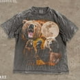 thumbnail image 1 of Three Bear Moon Shirt, Moon Animal Graphic Tee For Men Women, Vintage Wildlife Shirt, Retro Grizzly Graphic Tee, Nature Lover Gift DARK HEATHER Unisex S-5XL Hot Trending Shirt, Vintage Birthday Gift, 1 of 4