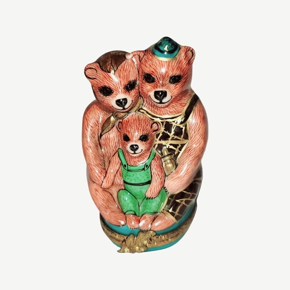 Three Bears Family Limoges Box Limoges Box Porcelain Figurine