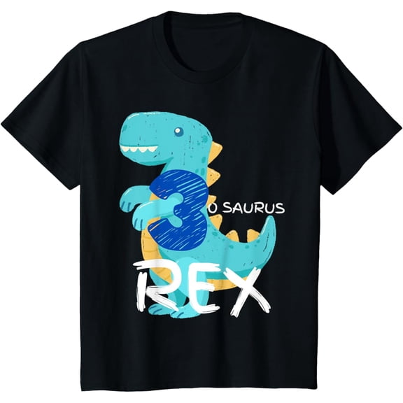 Three Birthday Dinosaur Three-O-Saurus Rex Cute Unisex T-Shirt S-5Xl - Best Birthday Gifts