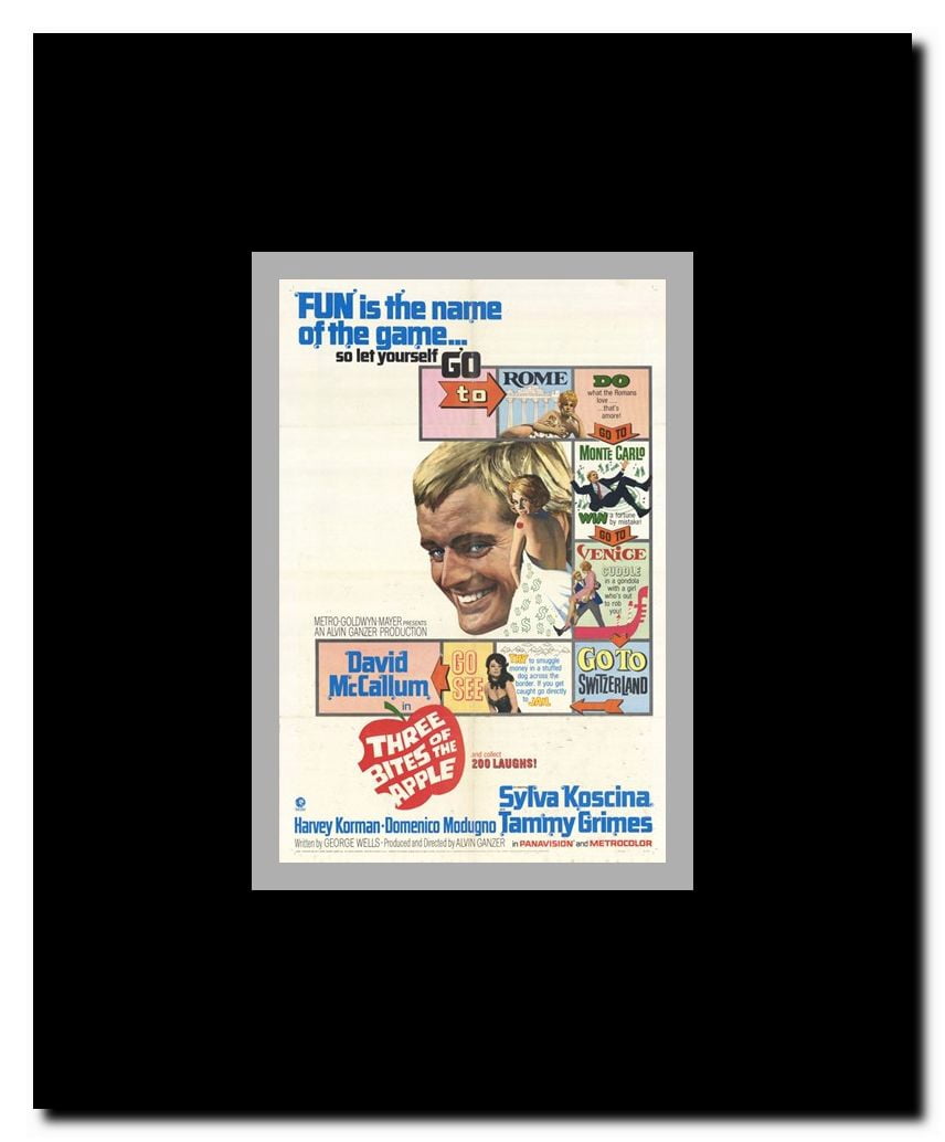 Three Bites of the Apple Framed Movie Poster