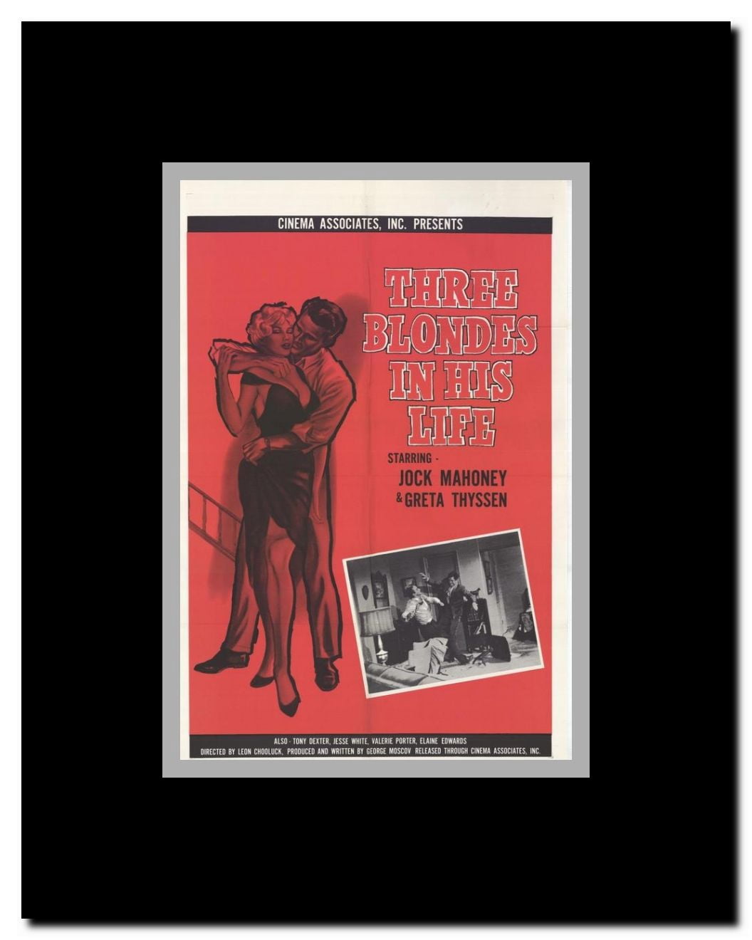 Three Blondes in His Life Framed Movie Poster