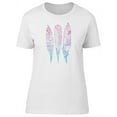 thumbnail image 1 of Three Boho Feathers Gradient Tee Women's -Image by Shutterstock, 1 of 2