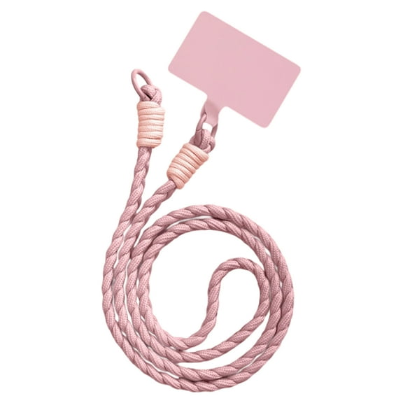 Stylish Braid Phone Strap with Reinforced Polyester Soft Wearable Design Lanyard Multifunctional Carrying Solution