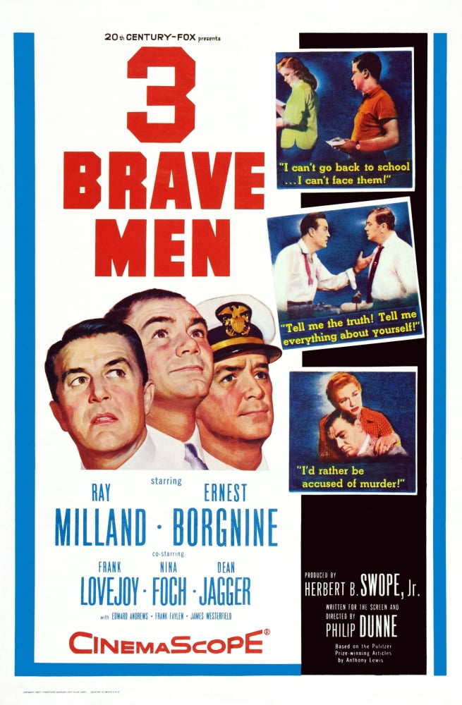 Three Brave Men U Canvas Art - (11 x 17)
