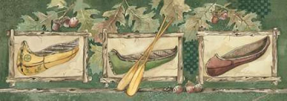 Three Canoes Canvas Art - Anita Phillips (24 x 48)