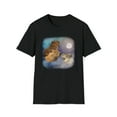 thumbnail image 1 of Three Capybara Moon, Gildan Unisex Softstyle T-Shirt, Graphic Tee, S-3XL, 1 of 3