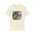 thumbnail image 1 of Three Capybara Moon, Gildan Unisex Softstyle T-Shirt, Graphic Tee, S-3XL, 1 of 3