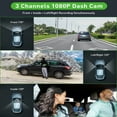 Three Channel Black Box Car Accessories High Definition Cam Video Recorder with Rear View DVR