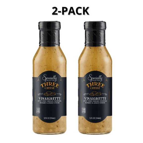 Specially Selected Three Cheese Vinaigrette Dressing,12oz Pack 2