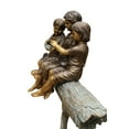 thumbnail image 1 of Three Children On Log Holding Bird Bronze Statue -  Size: 55"L x 18"W x 38"H., 1 of 15