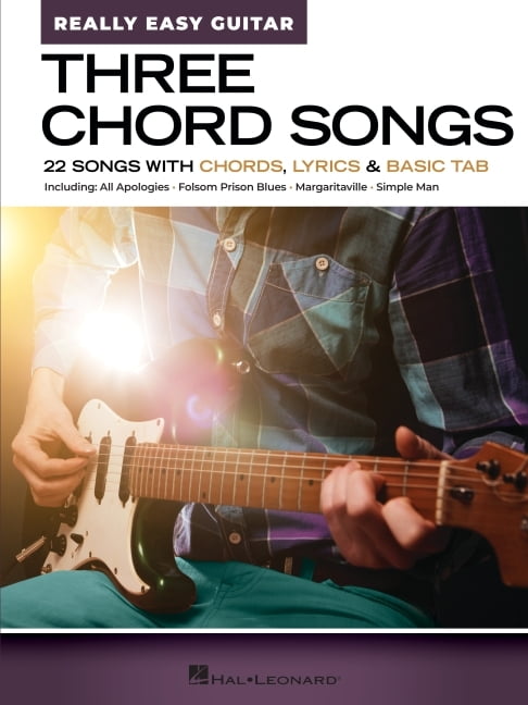 Three Chord Songs - Really Easy Guitar: 22 Songs with Chords, Lyrics & Basic Tab, (Paperback)