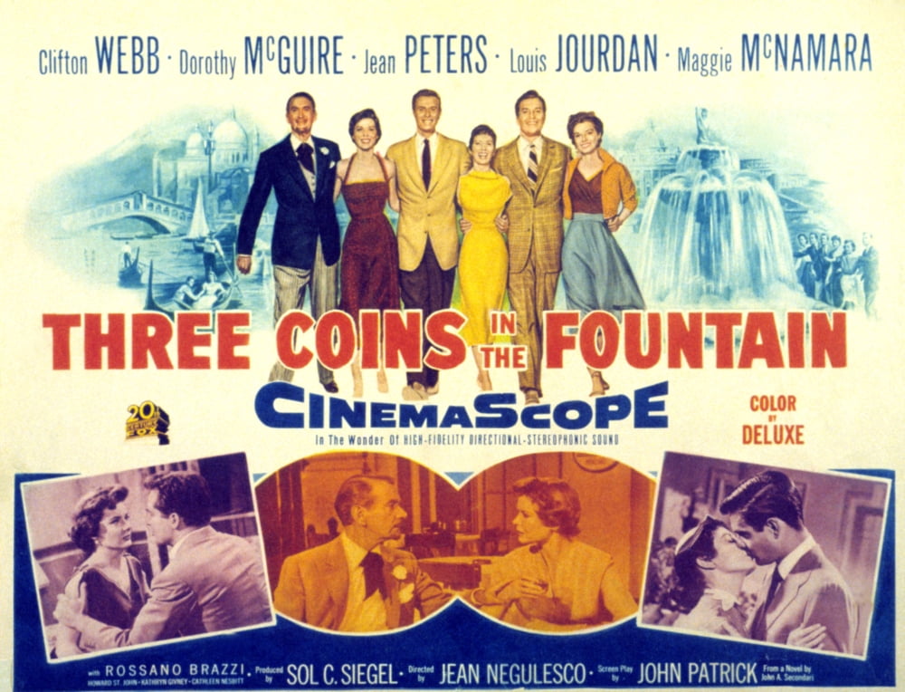 Three Coins In The Fountain Canvas Art - (28 x 22)