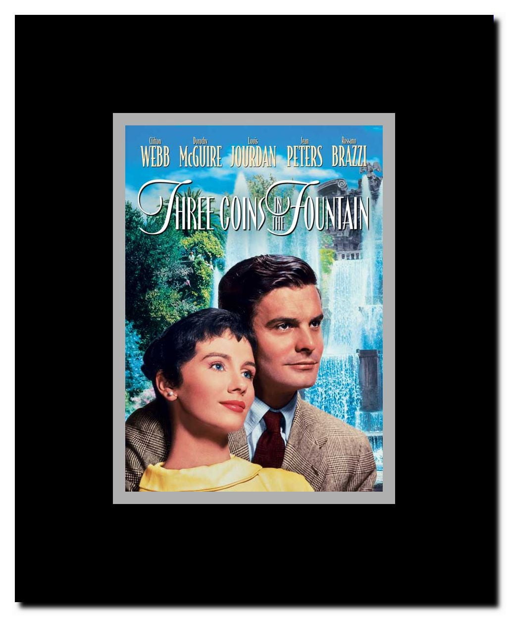 Three Coins in the Fountain Framed Movie Poster