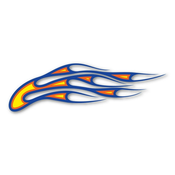 Three Color Flames Apollo Design Magnets