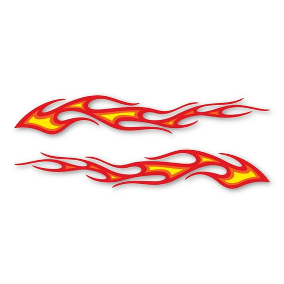 Three Color Flames Atlas Design Magnet
