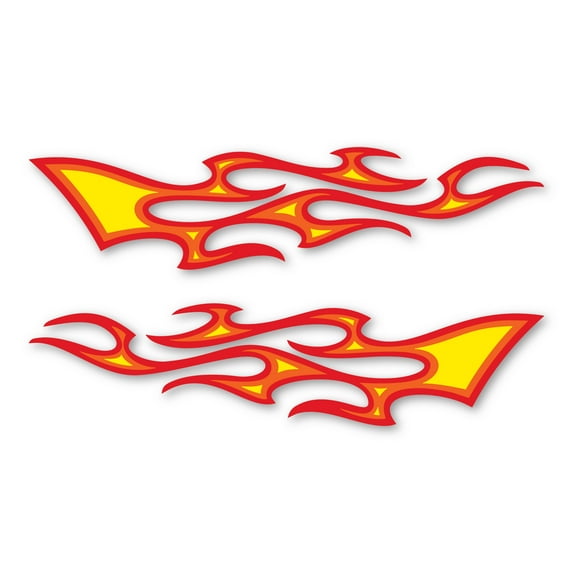 Three Color Flames Pyxis Design Magnet