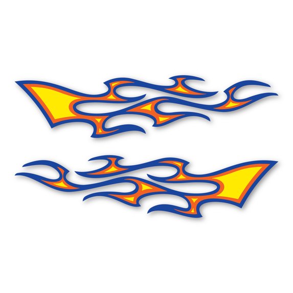 Three Color Flames Pyxis Design Magnet