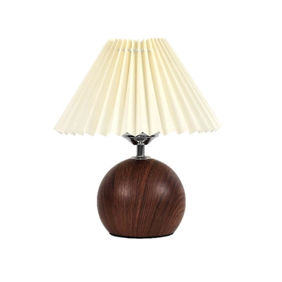 Three-Color Light with USB Plug, Farmhouse Ceramic Table Lamps for Living Room Bedroom, Nightstand Rustic Brown Desk Lamp for Bedside End Table Entryway