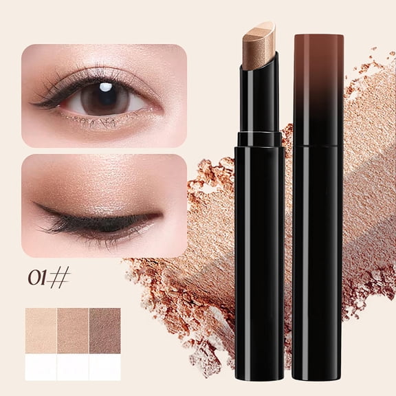 Three Color Quicks Drawing Eye Shadows Stick Explodes Highlights And Brightens With A Touch Of Molding Pastels Style Lazy Novice Eye Shadows Stick