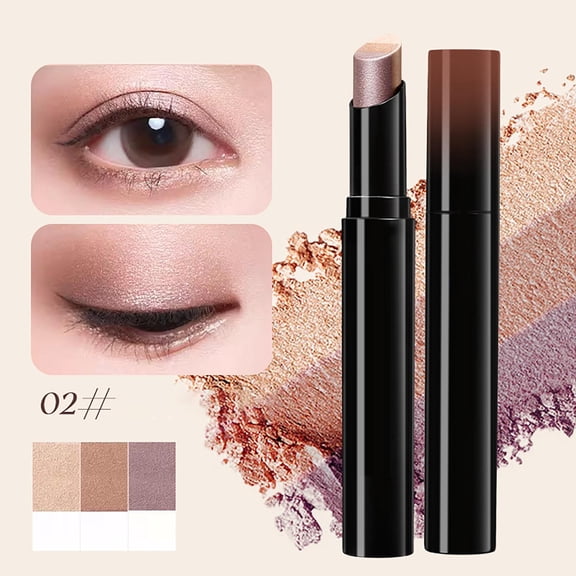 Three Color Quicks Drawing Eye Shadows Stick Explodes Highlights And Brightens With A Touch Of Molding Pastels Style Lazy Novice Eye Shadows Stick