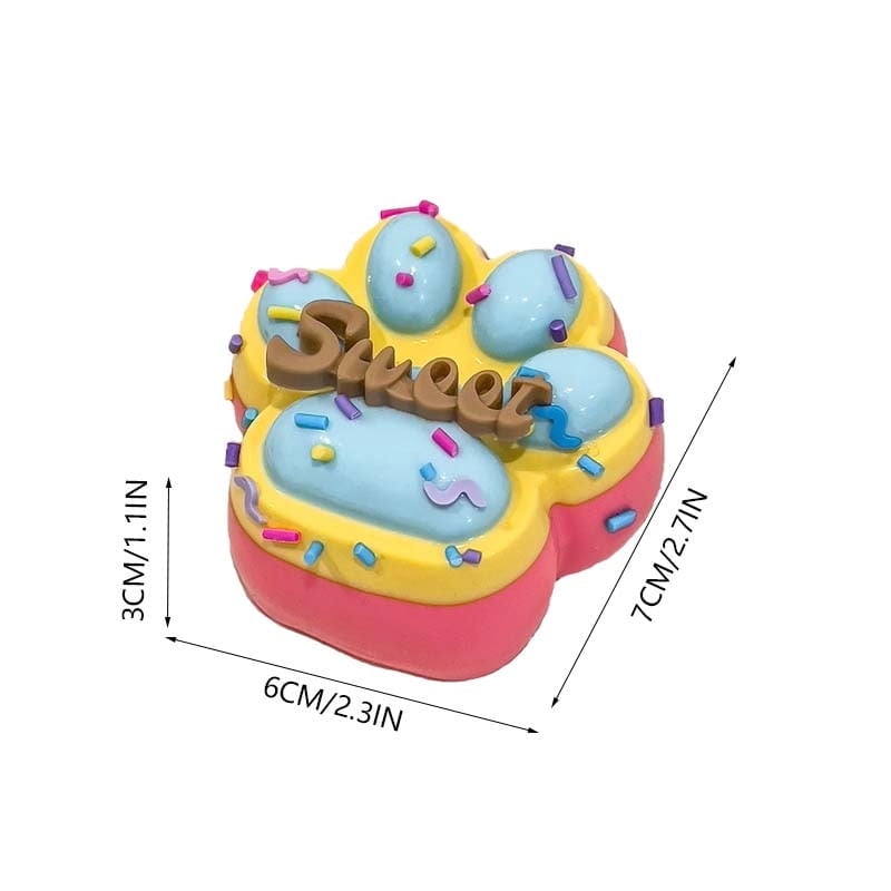 Three Color Rainbow Paw Fidget Toy Soft Tpr Squeeze Stress Relief ...